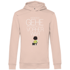 Herren Premium Bio Hoodie Wenn ich gehe, merkt man, wie still es vorher war