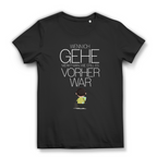 Damen Premium Bio T-Shirt Wenn ich gehe, merkt man, wie still es vorher war