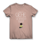 Damen Premium Bio T-Shirt Wenn ich gehe, merkt man, wie still es vorher war