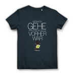 Damen Premium Bio T-Shirt Wenn ich gehe, merkt man, wie still es vorher war