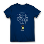 Damen Premium Bio T-Shirt Wenn ich gehe, merkt man, wie still es vorher war