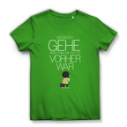 Damen Premium Bio T-Shirt Wenn ich gehe, merkt man, wie still es vorher war