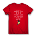 Damen Premium Bio T-Shirt Wenn ich gehe, merkt man, wie still es vorher war