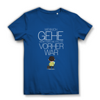 Damen Premium Bio T-Shirt Wenn ich gehe, merkt man, wie still es vorher war