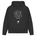 Damen Premium Bio Hoodie Wenn ich gehe, merkt man, wie still es vorher war
