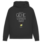 Damen Premium Bio Hoodie Wenn ich gehe, merkt man, wie still es vorher war