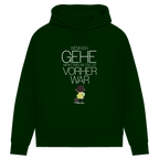 Damen Premium Bio Hoodie Wenn ich gehe, merkt man, wie still es vorher war