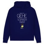 Damen Premium Bio Hoodie Wenn ich gehe, merkt man, wie still es vorher war
