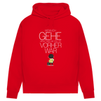Damen Premium Bio Hoodie Wenn ich gehe, merkt man, wie still es vorher war