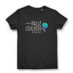 Damen Premium Bio T-Shirt Wenn ich falle, stolpert die Welt mit