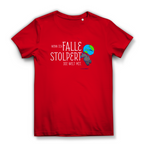 Damen Premium Bio T-Shirt Wenn ich falle, stolpert die Welt mit