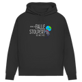 Damen Premium Bio Hoodie Wenn ich falle, stolpert die Welt mit