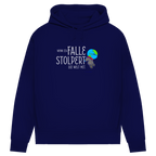 Damen Premium Bio Hoodie Wenn ich falle, stolpert die Welt mit