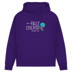 Damen Premium Bio Hoodie Wenn ich falle, stolpert die Welt mit
