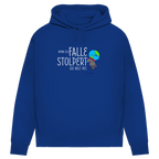 Damen Premium Bio Hoodie Wenn ich falle, stolpert die Welt mit