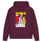 Damen Premium Bio Hoodie Ich hör zu. Aber nicht lange