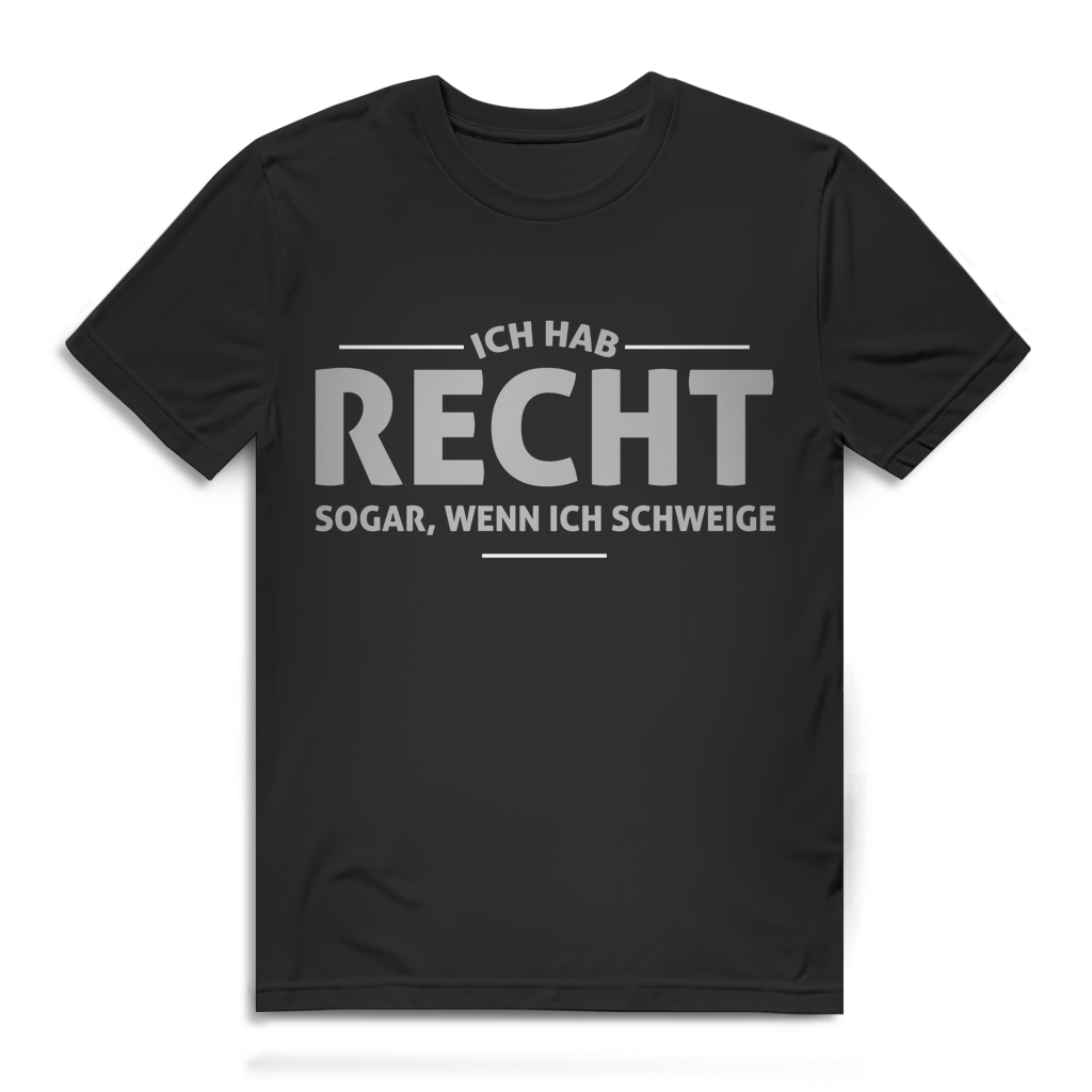 Herren Premium Bio T-Shirt Ich hab recht. Sogar, wenn ich schweige
