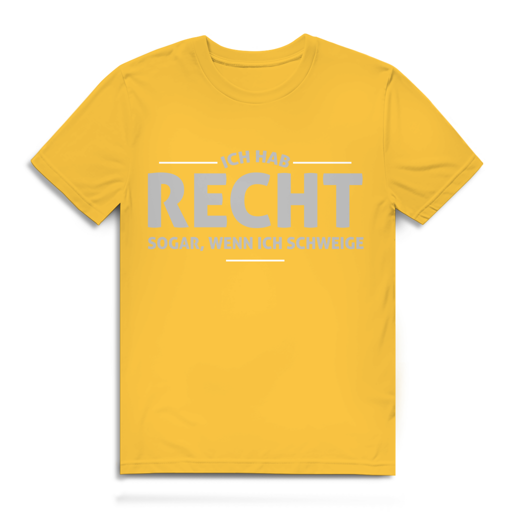 Herren Premium Bio T-Shirt Ich hab recht. Sogar, wenn ich schweige