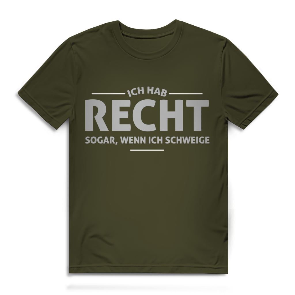 Herren Premium Bio T-Shirt Ich hab recht. Sogar, wenn ich schweige