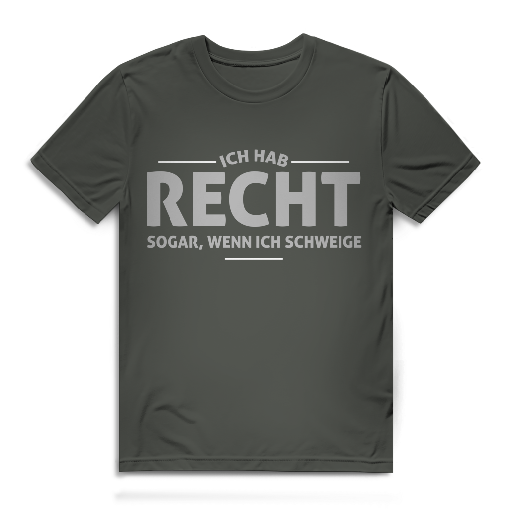 Herren Premium Bio T-Shirt Ich hab recht. Sogar, wenn ich schweige
