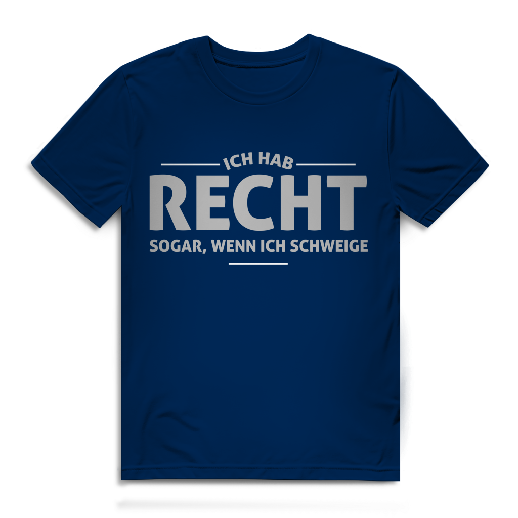 Herren Premium Bio T-Shirt Ich hab recht. Sogar, wenn ich schweige