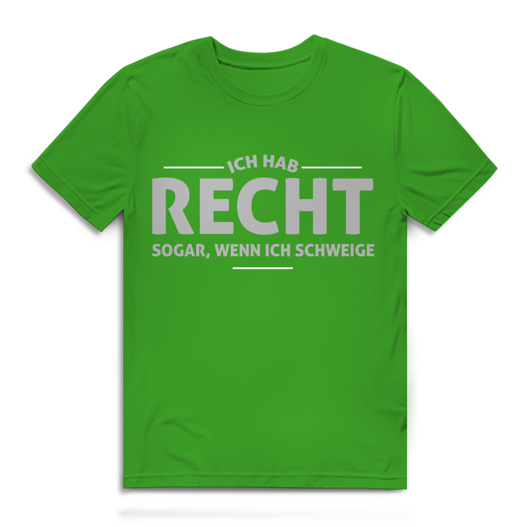 Herren Premium Bio T-Shirt Ich hab recht. Sogar, wenn ich schweige