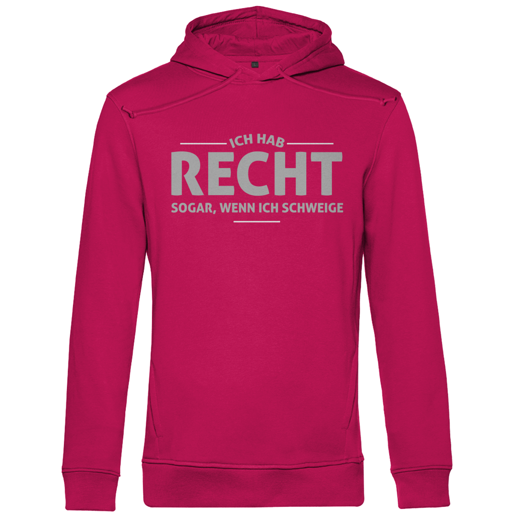 Herren Premium Bio Hoodie Ich hab recht. Sogar, wenn ich schweige