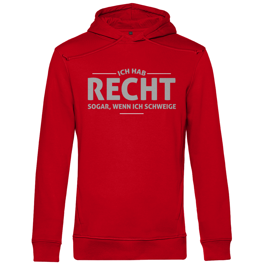 Herren Premium Bio Hoodie Ich hab recht. Sogar, wenn ich schweige