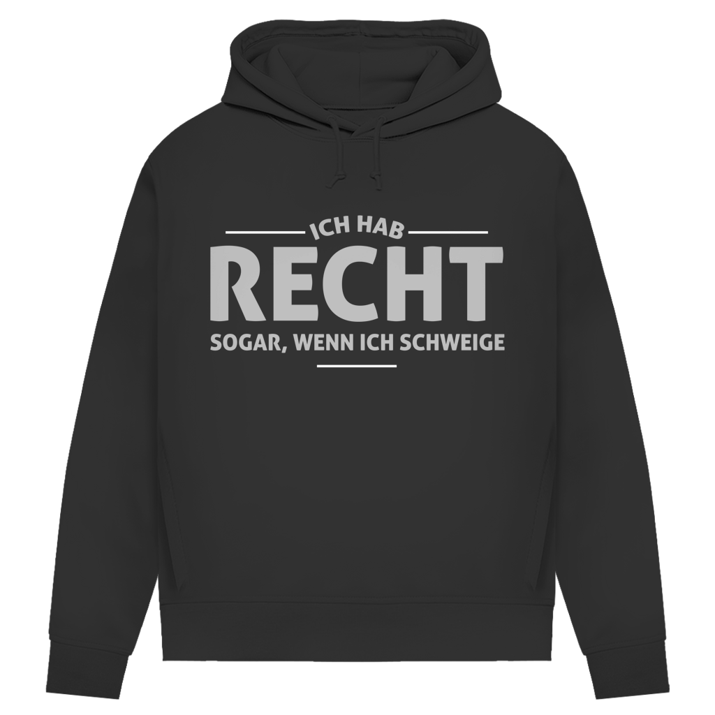 Damen Premium Bio Hoodie Ich hab recht. Sogar, wenn ich schweige