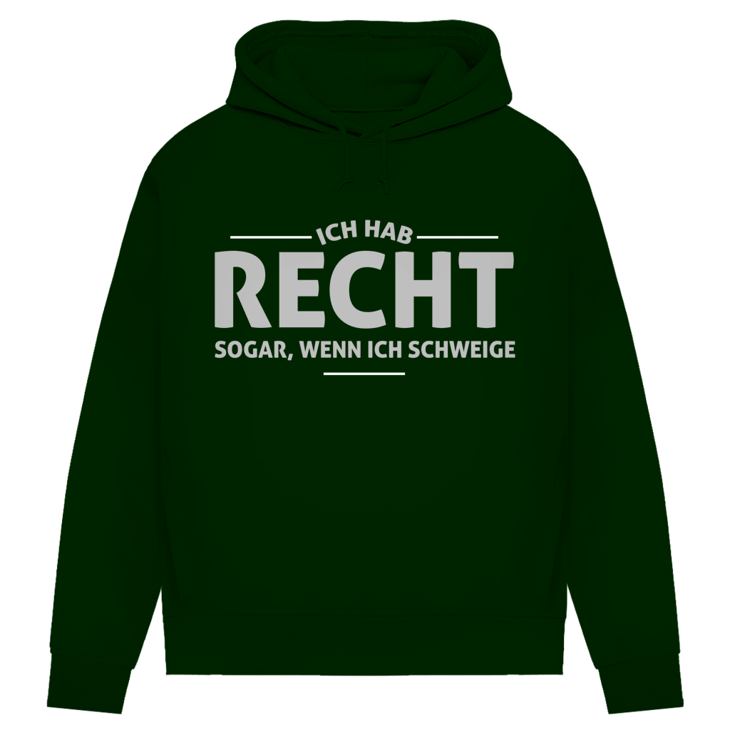Damen Premium Bio Hoodie Ich hab recht. Sogar, wenn ich schweige