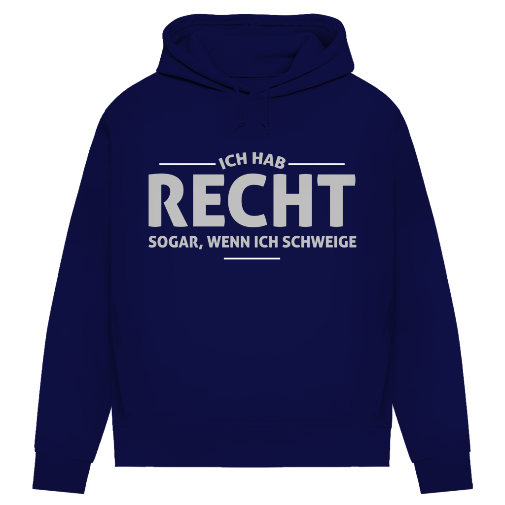 Damen Premium Bio Hoodie Ich hab recht. Sogar, wenn ich schweige