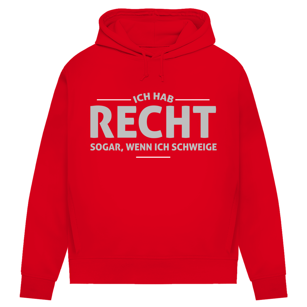Damen Premium Bio Hoodie Ich hab recht. Sogar, wenn ich schweige
