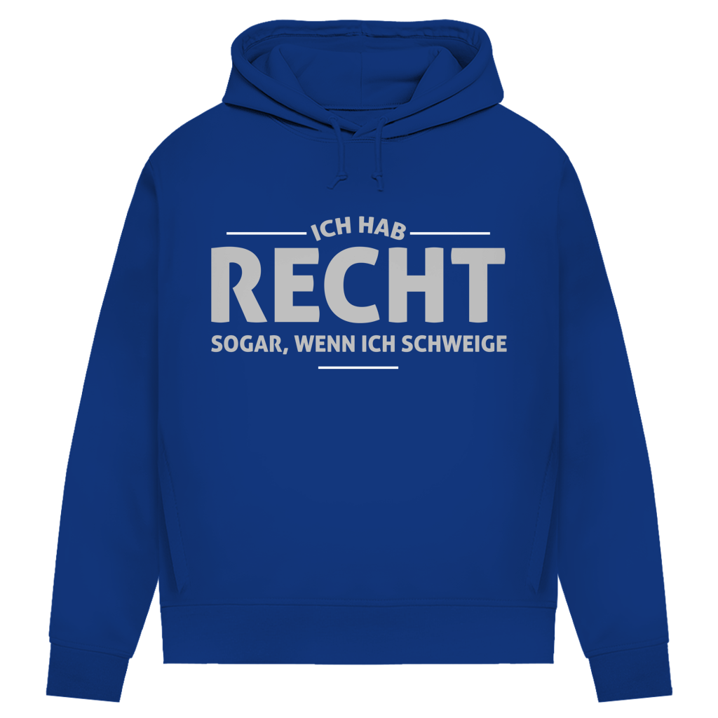 Damen Premium Bio Hoodie Ich hab recht. Sogar, wenn ich schweige