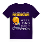 Herren Premium Bio T-Shirt Ich hab keine Ahnung – aber das reicht meistens