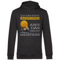 Herren Premium Bio Hoodie Ich hab keine Ahnung – aber das reicht meistens