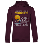 Herren Premium Bio Hoodie Ich hab keine Ahnung – aber das reicht meistens