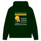 Damen Premium Bio Hoodie Ich hab keine Ahnung – aber das reicht meistens