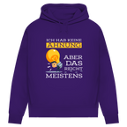 Damen Premium Bio Hoodie Ich hab keine Ahnung – aber das reicht meistens