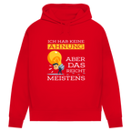 Damen Premium Bio Hoodie Ich hab keine Ahnung – aber das reicht meistens