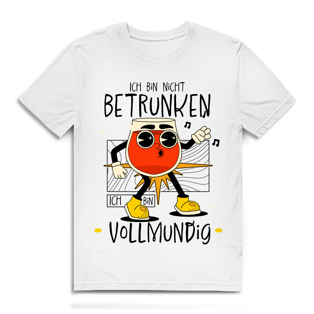 Herren Premium Bio T-Shirt Ich bin nicht betrunken. Ich bin vollmundig