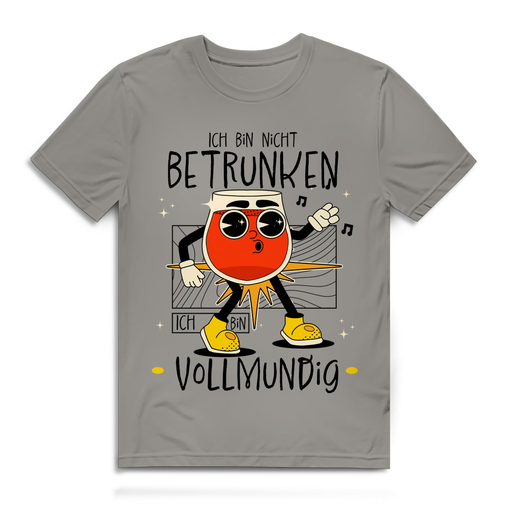 Herren Premium Bio T-Shirt Ich bin nicht betrunken. Ich bin vollmundig