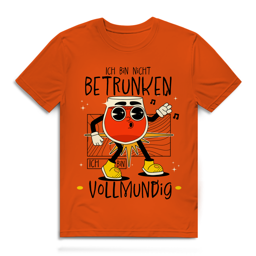 Herren Premium Bio T-Shirt Ich bin nicht betrunken. Ich bin vollmundig