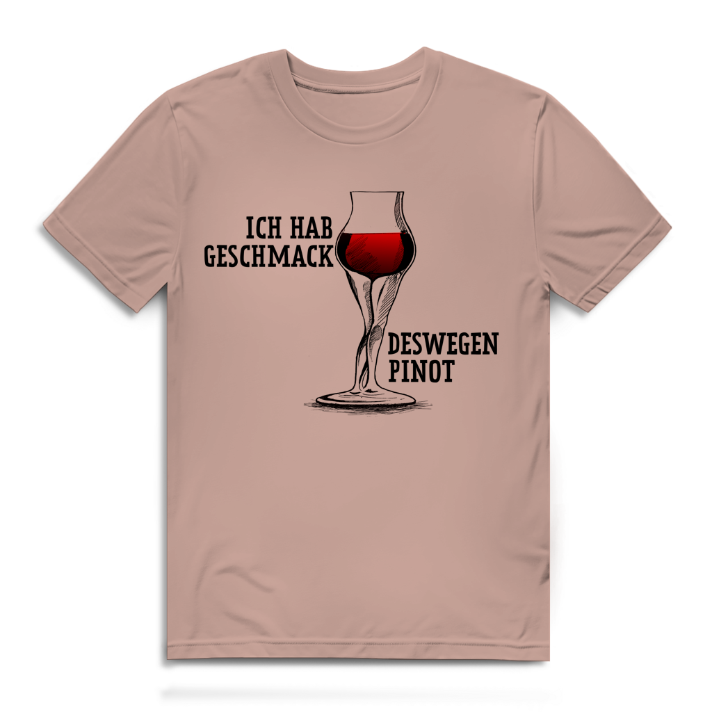 Herren Premium Bio T-Shirt Ich hab Geschmack. Deswegen Pinot