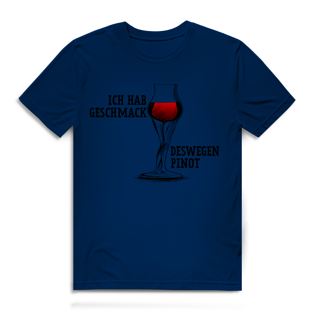 Herren Premium Bio T-Shirt Ich hab Geschmack. Deswegen Pinot