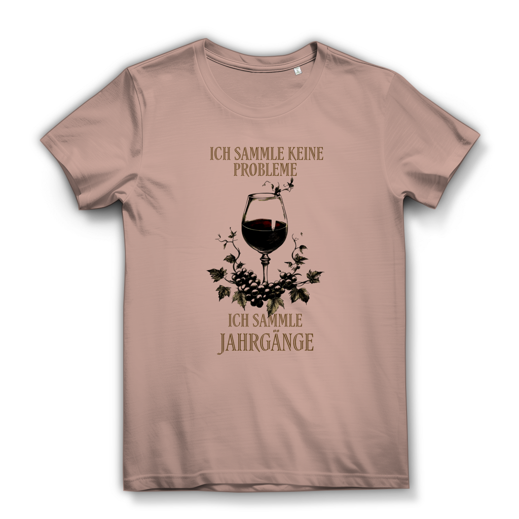 Damen Premium Bio T-Shirt Ich sammle keine Probleme. Ich sammle Jahrgänge