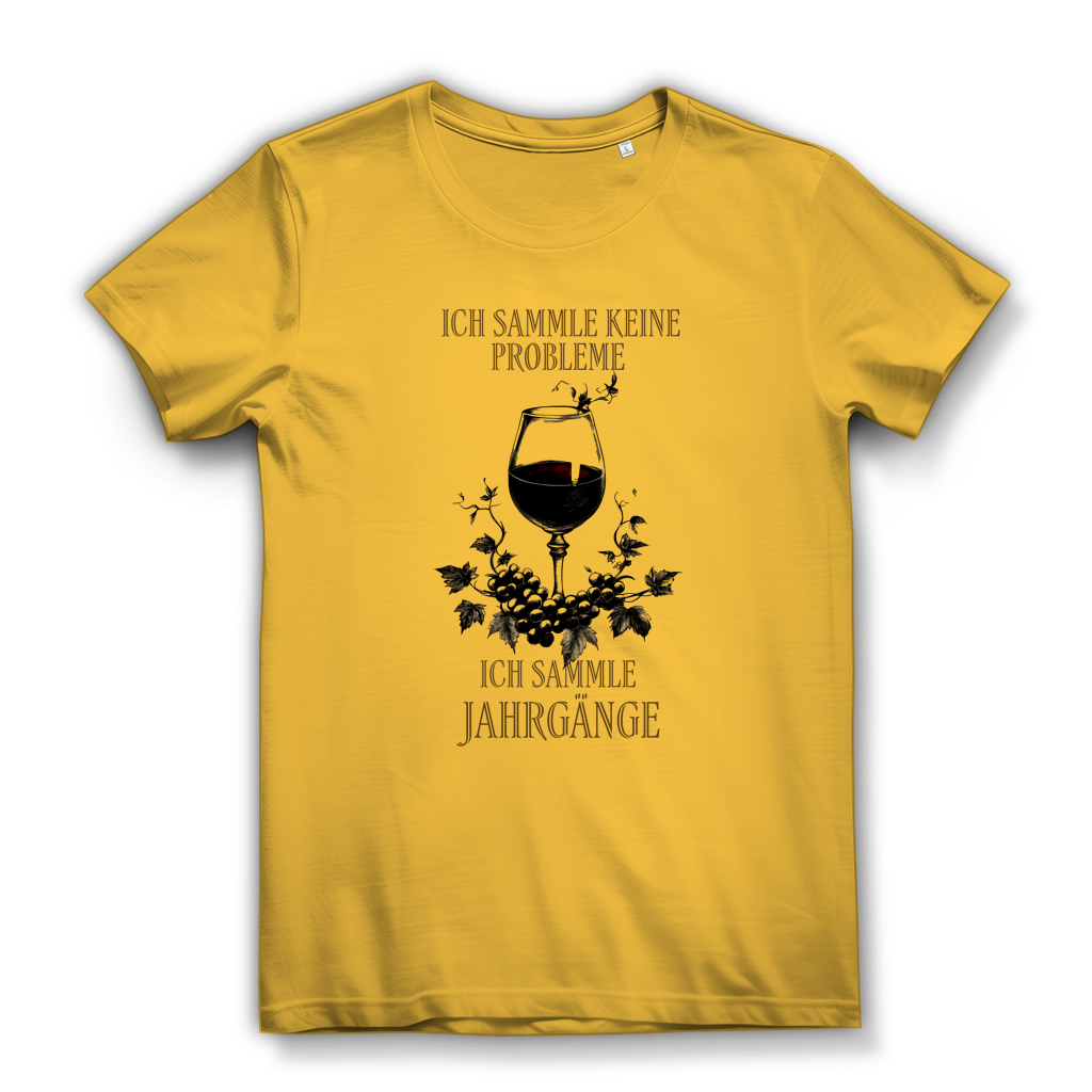 Damen Premium Bio T-Shirt Ich sammle keine Probleme. Ich sammle Jahrgänge