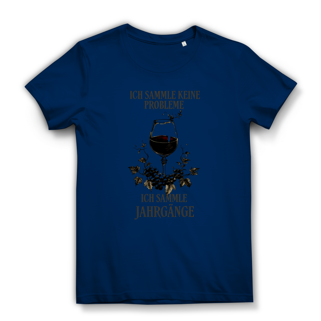 Damen Premium Bio T-Shirt Ich sammle keine Probleme. Ich sammle Jahrgänge