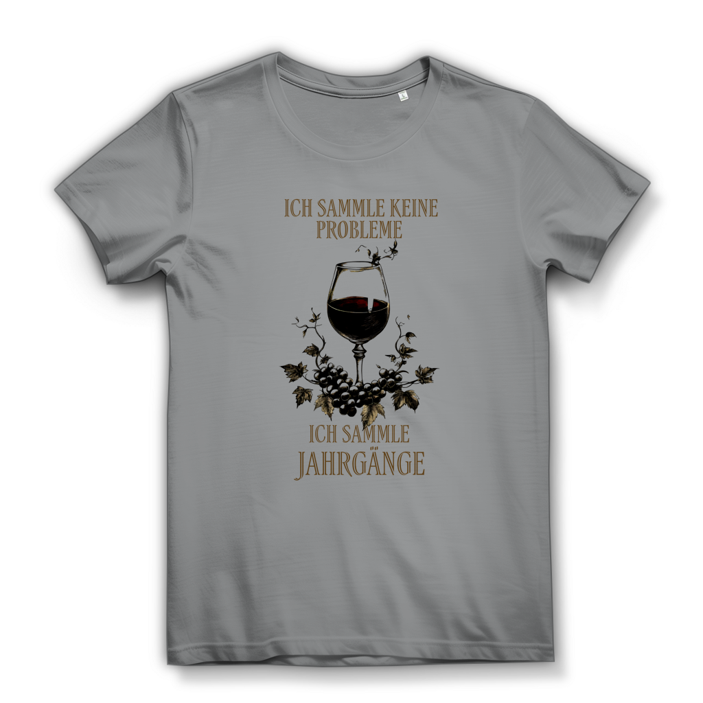 Damen Premium Bio T-Shirt Ich sammle keine Probleme. Ich sammle Jahrgänge