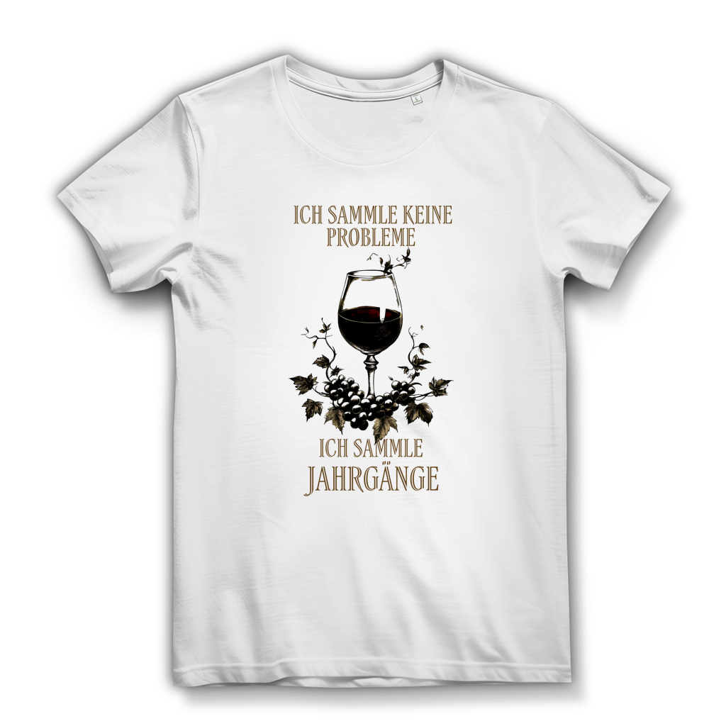 Damen Premium Bio T-Shirt Ich sammle keine Probleme. Ich sammle Jahrgänge