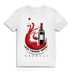 Herren Premium Bio T-Shirt Ich trinke Wein, weil Wasser keine Geschichten erzählt